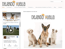 Tablet Screenshot of dejandohuella.es